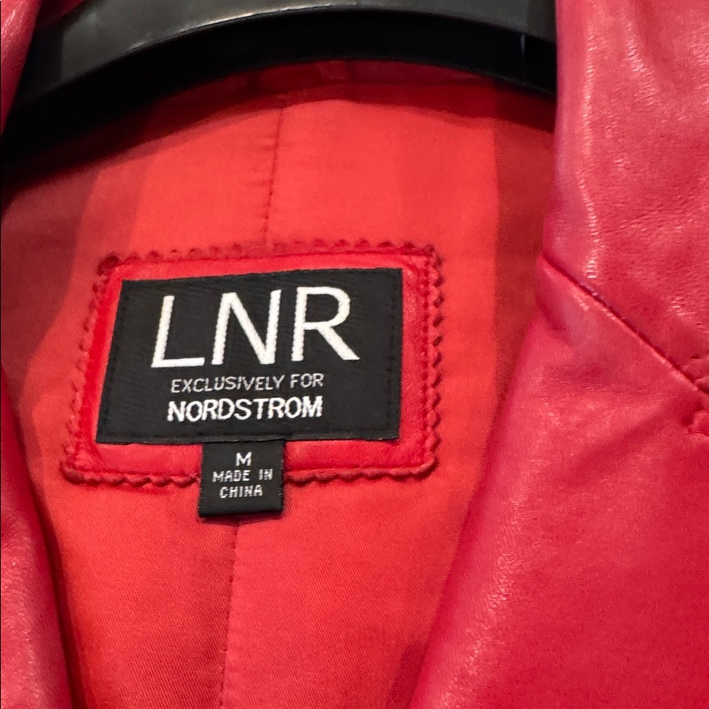 LNR Women's Red Leather Jacket - Picture 3 of 9